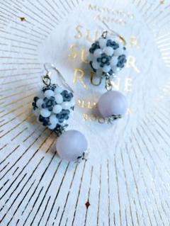 ハンドメイドアクセサリー　ハンドメイドピアス　ビーズピアス　ビーズアクセサリー