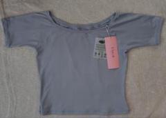 ☆新品未使用☆Chacott バレエ トップス M　ブルーグレー
