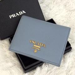 美品⭐️RFID内蔵 PRADA プラダ サフィアーノ レザー 財布 ゴールド金具