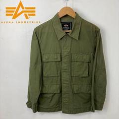ALPHA INDUSTRIES ミニタリー シャツ ジャケット サイズL