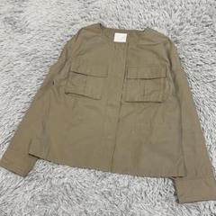 極美品♦︎ BABYLONE ノーカラージャケット38キャメル
