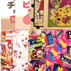 アメキャラ メモシールetc..... まとめ売り おすそ分け ロールシール／アメキャラ、メタリック、クラフト