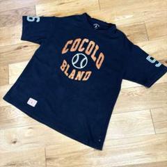 COCOLO BLANDココロブランド★オシャレなベースボールデザインTシャツL
