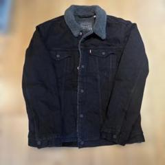 Levi's ブラック　デニム　ボア　ジャケット