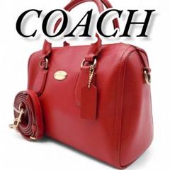 美品】coach コーチ 2WAY ショルダーバッグ ミニボストン レザー