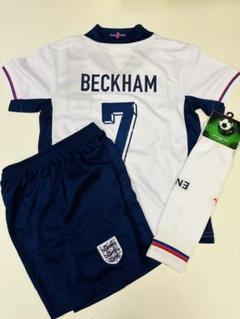 140cmイングランド限定モデル　ベッカム　子供サッカーユニフォーム三点セット