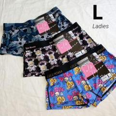 【L3枚】レディース ボクサー パンツ ショーツ 下着 まとめ売り(H432)のサムネイル