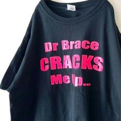 ギルダン Dr Brace CRACKS Tシャツ XL ブラック 黒 古着