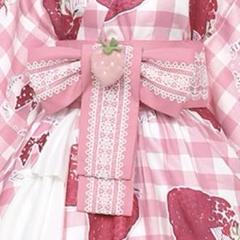 ToAlice いちご浴衣シリーズ ピンク色4点セット　姫ギャル　ロリィタ ToAlice いちご浴衣シリーズ ピンク色4点セット 姫ギャル