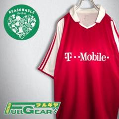 古着　サッカー　バイエルン・ミュンヘン　ラグラン　ゲームシャツ　XLサイズ相当