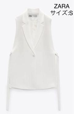 ZARA ザラ スリット入り ベスト テーラード ジレ ZARA ザラ スリット入り ベスト テーラード ジレ - メルカリ