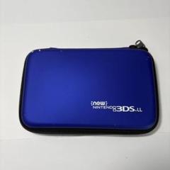 ほぼ未使用 New Nintendo 3DS LL ケース 青 ポーチ 収納