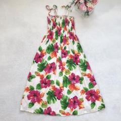トゥーパームス キャミソールワンピース ムームー 花柄 リゾート ハワイ 可愛い