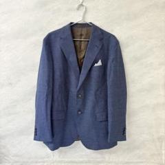 【アルパカ混 super130】ARISTON テーラードジャケット　青系　M 3304421 AXIOM SUPERAIR JACKET *ASIA アクショム スーパーエア