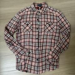 Burberry 赤系チェック 長袖シャツ サイズM