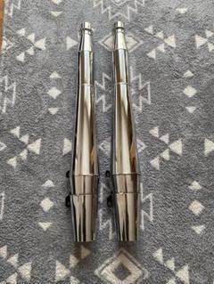 サンダーヘッダーマフラー　FXD2001年で使用　傷スレ有り サンダーヘッダー フルエキゾースト・マフラー ブラック FXR