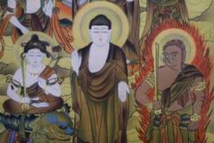 真作/島田葆光/十三佛図/十三仏図/桐共箱付/布袋屋掛軸HE-387 真作/島田葆光/十三佛図/十三仏図/桐共箱付/布袋屋掛軸HE-387