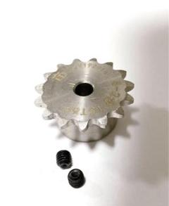 ローラーチェーンスプロケット Bタイプ 15歯 ステンレス鋼 ボア径6mm