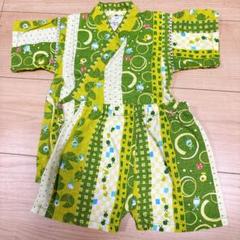 緑色の甚平セット 80