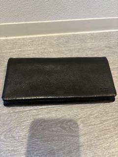 【美品】TAKEO KIKUCHI 長財布 ブラック レザー メンズ 本革