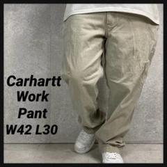 カーハート　ワークパンツ　ダック地　ビックサイズ　W42 L30
