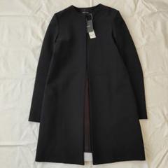 新品 YOKOCHAN ヨーコチャン ノーカラーコート バックプリーツ コート