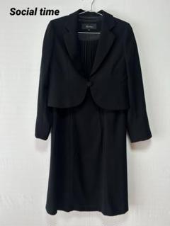 美品☆AOKI ブラックフォーマル　9号　M Social Time AOKI - AOKI(Social time) 礼服 喪服 ワンピース＋ジャケットの