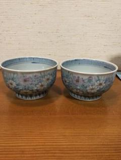 有田焼 六代走波 染錦 秋桜文 小鉢二客 - メルカリ