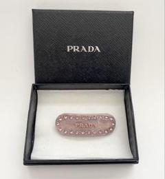 【限定お値下げ中！新品未使用】PRADA プレキシガラス ヘアクリップ ピンク ピンク プレキシガラス ヘアクリップ | PRADA