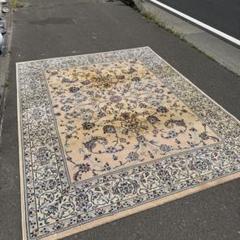 イラン製ウールラグ 200x250 cm ベージュ