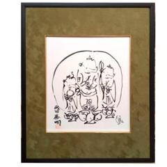成田泰明　水彩画　８枚 Amazon.co.jp: 最終の額絵、版画、成田泰明作、ほんのり優しいお