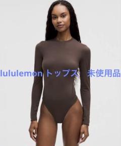 ルルレモン トップス ブラウン Sサイズ