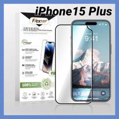 iPhone 15 Plus ガラスフィルム 保護フィルム ラウンドエッジ