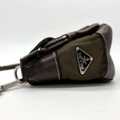 【美品】PRADA プラダ 2way ベルト ショルダーバッグ カーキ