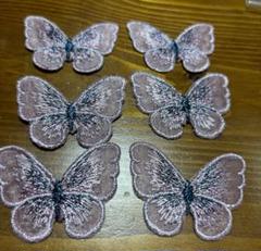 刺繍　バタフライ　蝶々　ハンドメイド資材