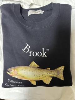 Brook 24AW Brook & Fish L/S 魚 黒 スウェット L