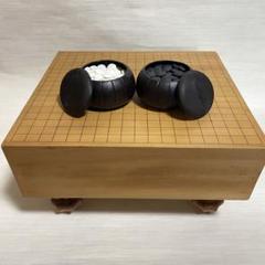 美品 囲碁盤 へそあり 高さ24.9㎝ 厚さ12.9㎝ 本榧碁盤】14cm厚 4寸6分 香気漂う 重厚15 8kg 桐箱 布付属 囲碁