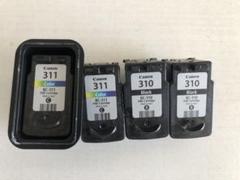 使用済み Canon 純正インクカートリッジ BC-310 311 4個セット