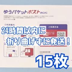 15枚　ゆうパケットポストmini　ゆうパケットポストミニ　封筒　発送　専用のサムネイル