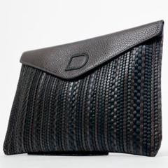 極美品★ DELVAUX デルヴォー クラッチバッグ Dロゴ