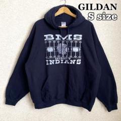 BMS MIGHTY INDIANS パーカー S インディアンズ ネイビー古着