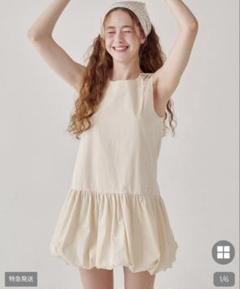 【早い者勝ち】SHOULDER STRINGPUMPKIN MINI DRESS