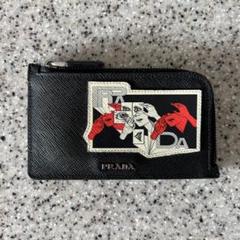 未使用級✨プラダ 小銭入れ コインケース サフィアーノレザー キーリング メンズ PRADA/プラダ】 サフィアーノ トラベルキーリング コインケース