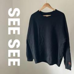 SEE SEE STUDYSHOWROOM ブラックL 刺繍　ワンポイントのサムネイル