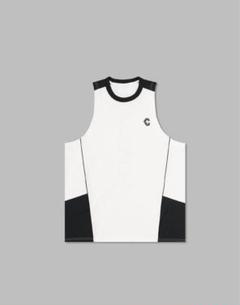 クロノス タンクトップ ノースリーブ バイカラー　センターロゴ クロノス タンクトップ ノースリーブ バイカラー センターロゴ