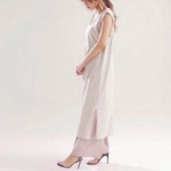 新品タグ付✨LAVANDA ノースリーブ ロングワンピース〈グレージュ〉春夏秋冬