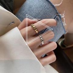 リング シンプル 韓国 ゴールド 【大人気】新品 指輪 ハート 上品
