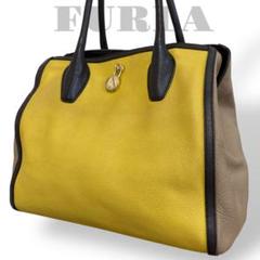 FURLA - FURLA オリンピア トートバッグ レザー シボ革 バイ