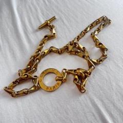 【超希少】CELINE マンテル チェーン ベルト ボルドー × ゴールド imgrc0092569549.jpg
