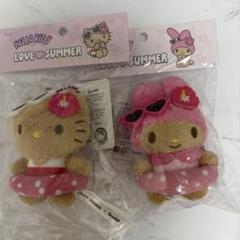 日焼けハローキティ＆マイメロディ ぬいぐるみセット - メルカリ
